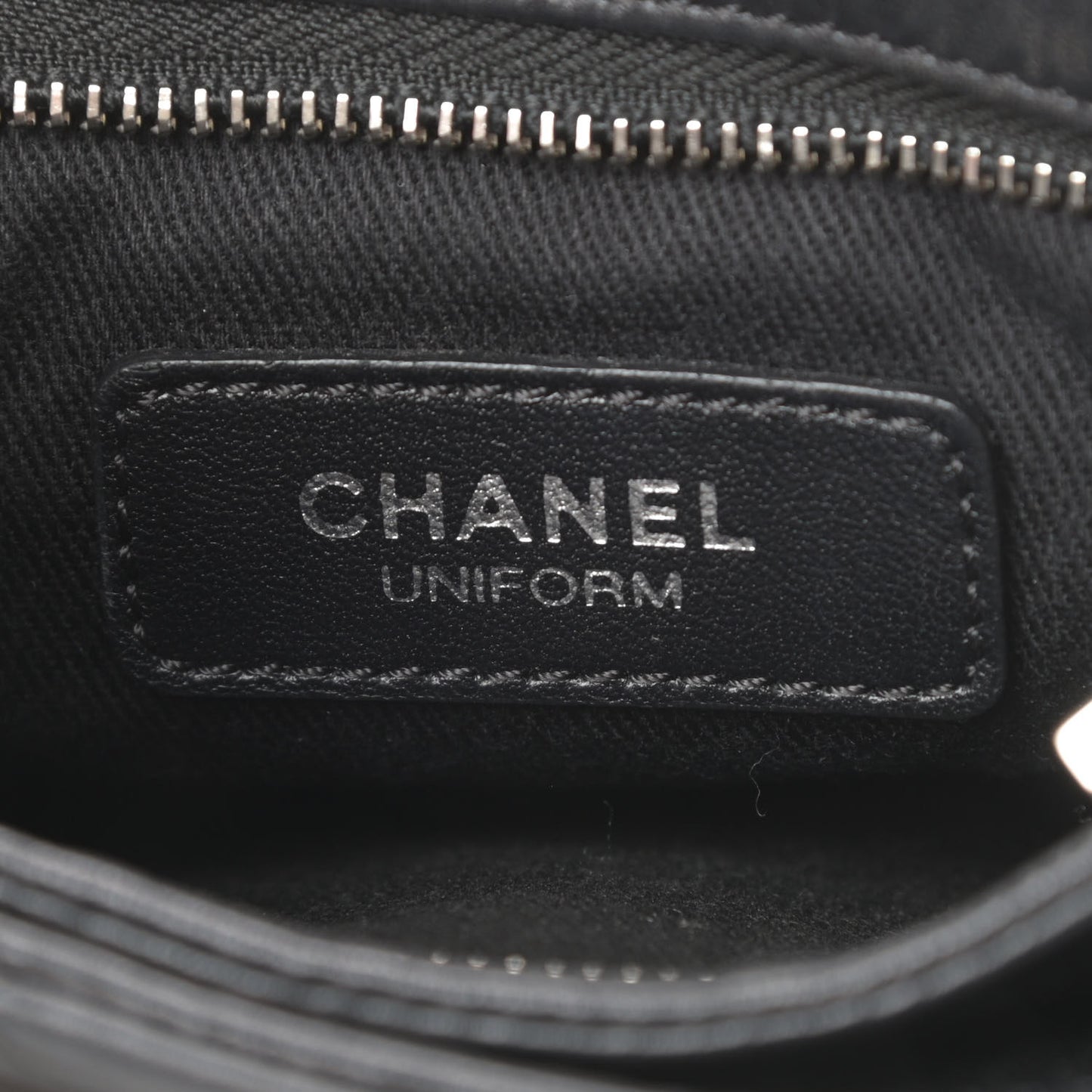 Aged Calfskin Quilted Crossbody Bag Black