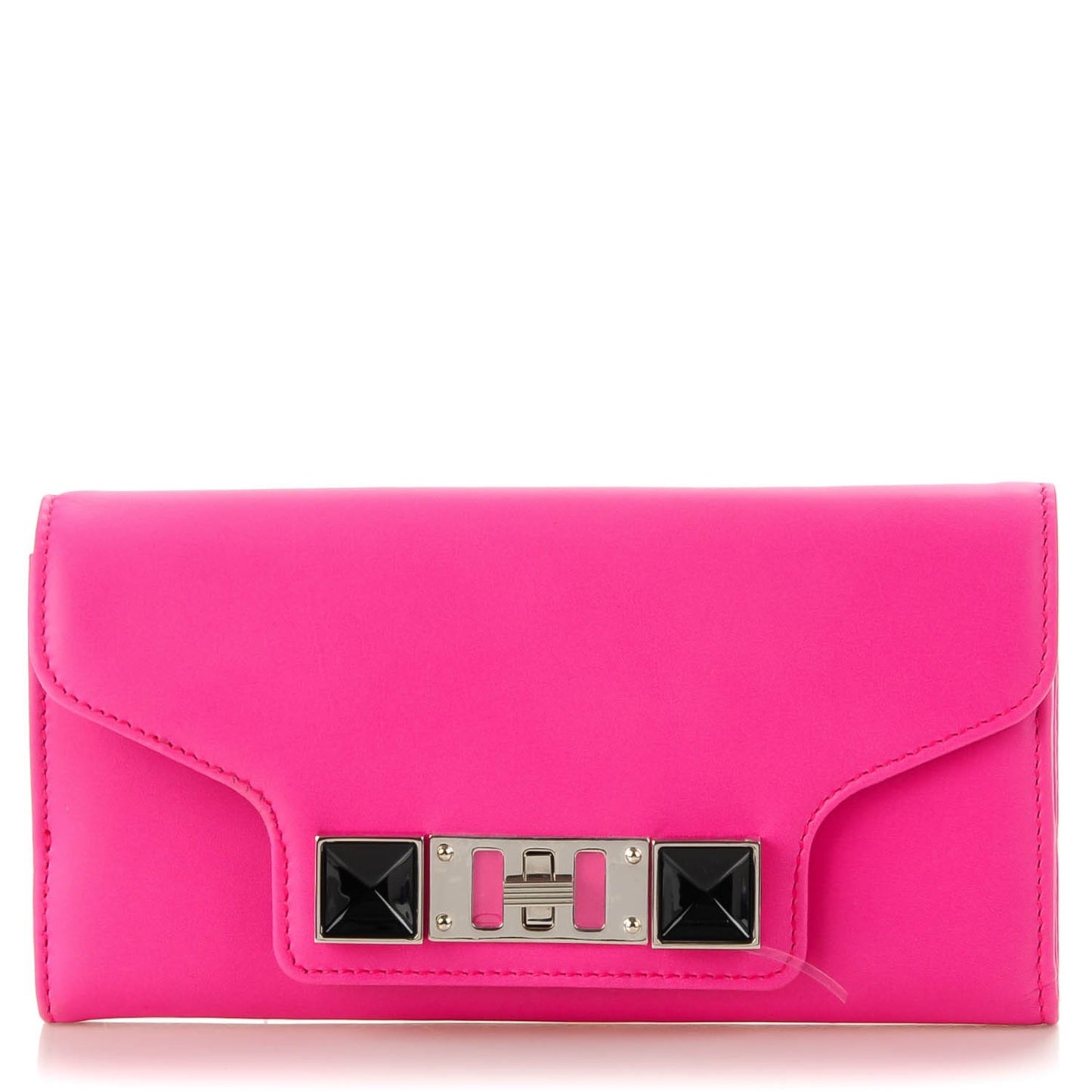 Smooth Calfskin PS11 Continental Wallet Hot Pink