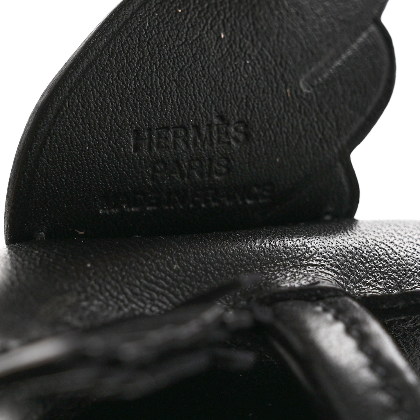 Milo Lambskin Grigri Rodeo Horse Bag Charm MM So Black