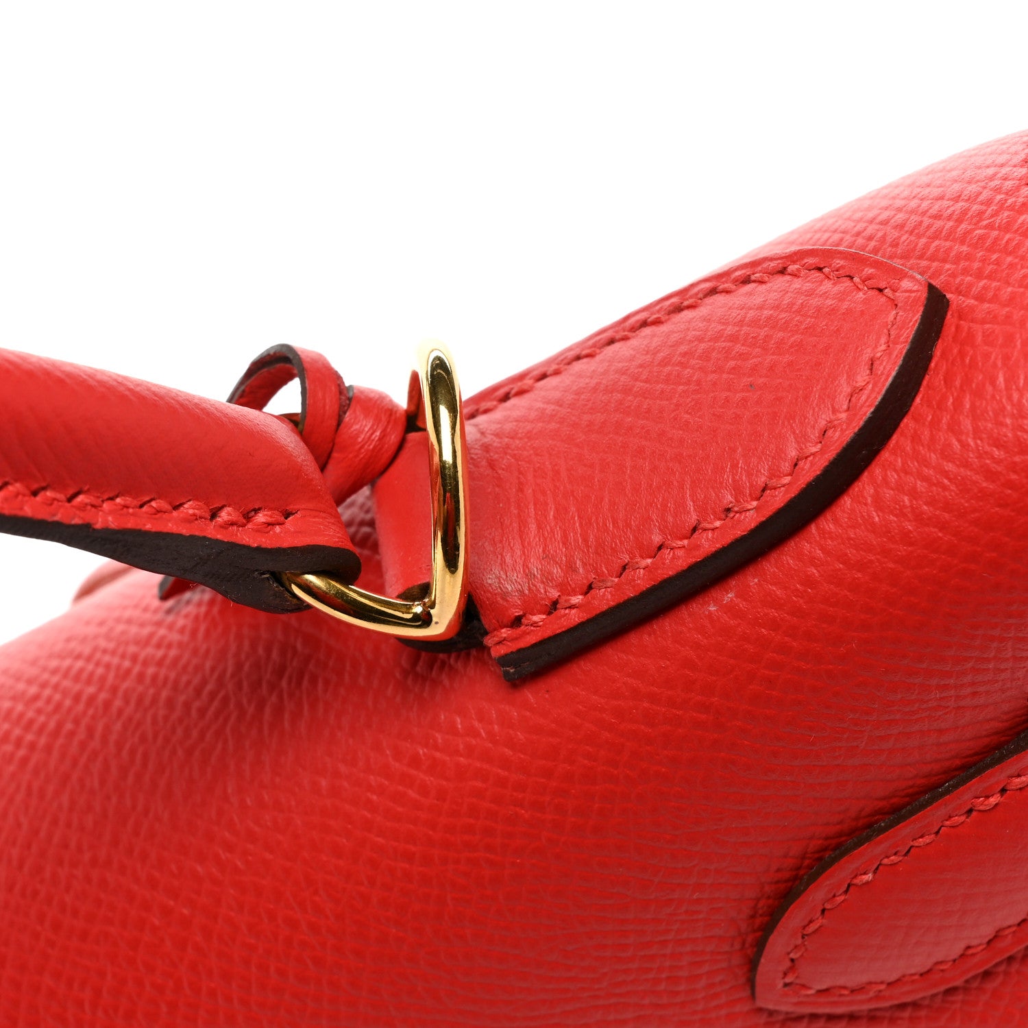 Hermes Epsom Kelly Sellier 28 Rouge Tomate 16 of 16