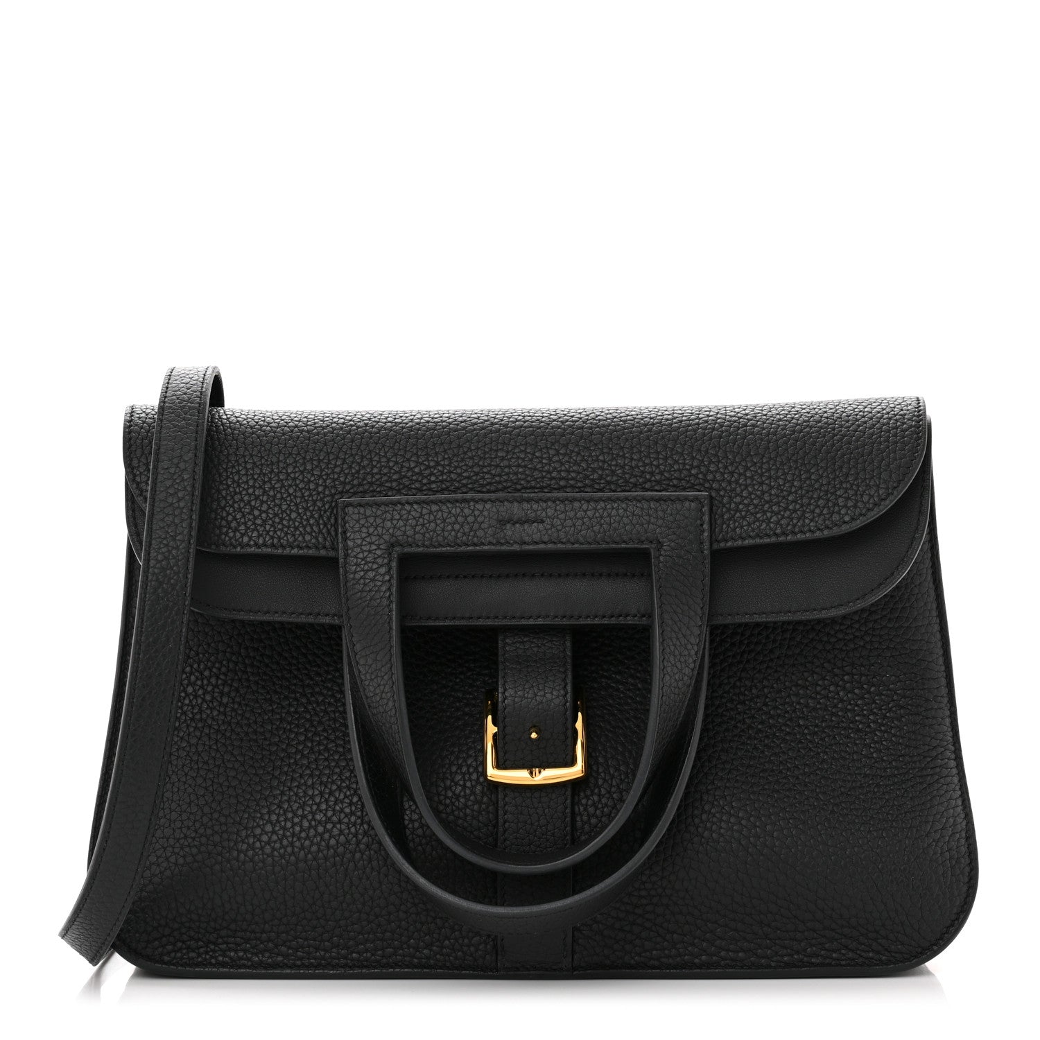 Hermes Taurillon Clemence Halzan 31 GM Black 1 of 10