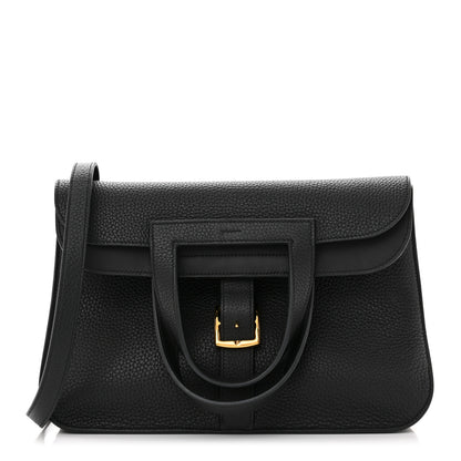 Hermes Taurillon Clemence Halzan 31 GM Black 1 of 10