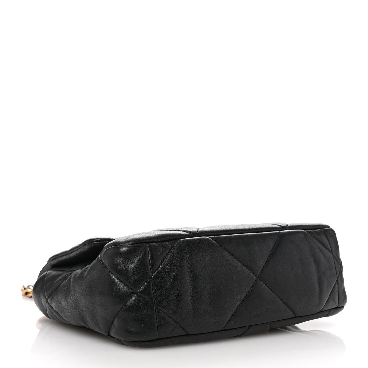 Lambskin Quilted Medium Chanel 19 Flap Black