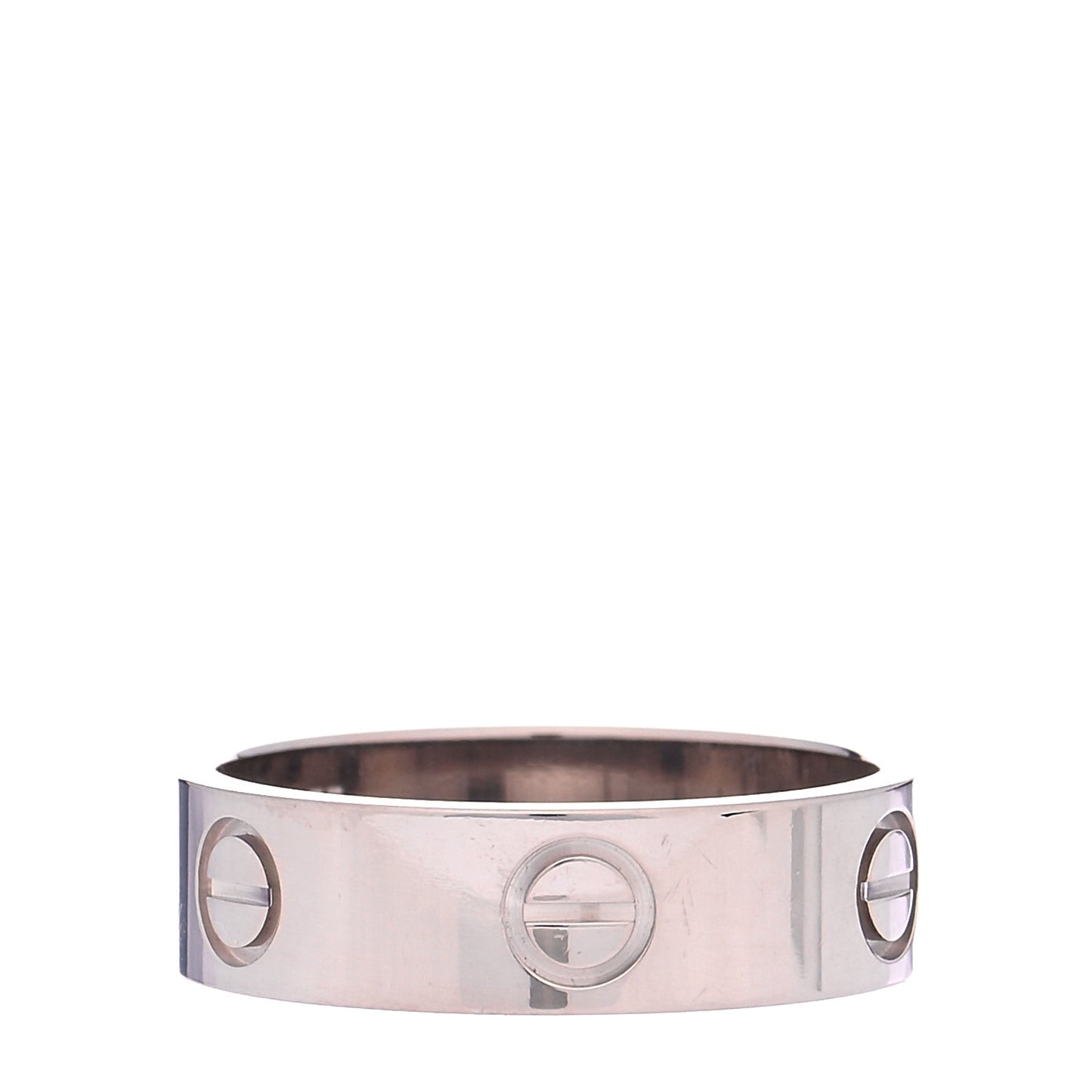 18K White Gold 5.5mm LOVE Ring 55 7.25