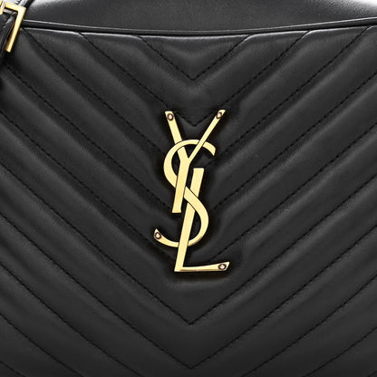 Saint Laurent Calfskin Matelasse Monogram Lou Camera Bag Black 8 of 11