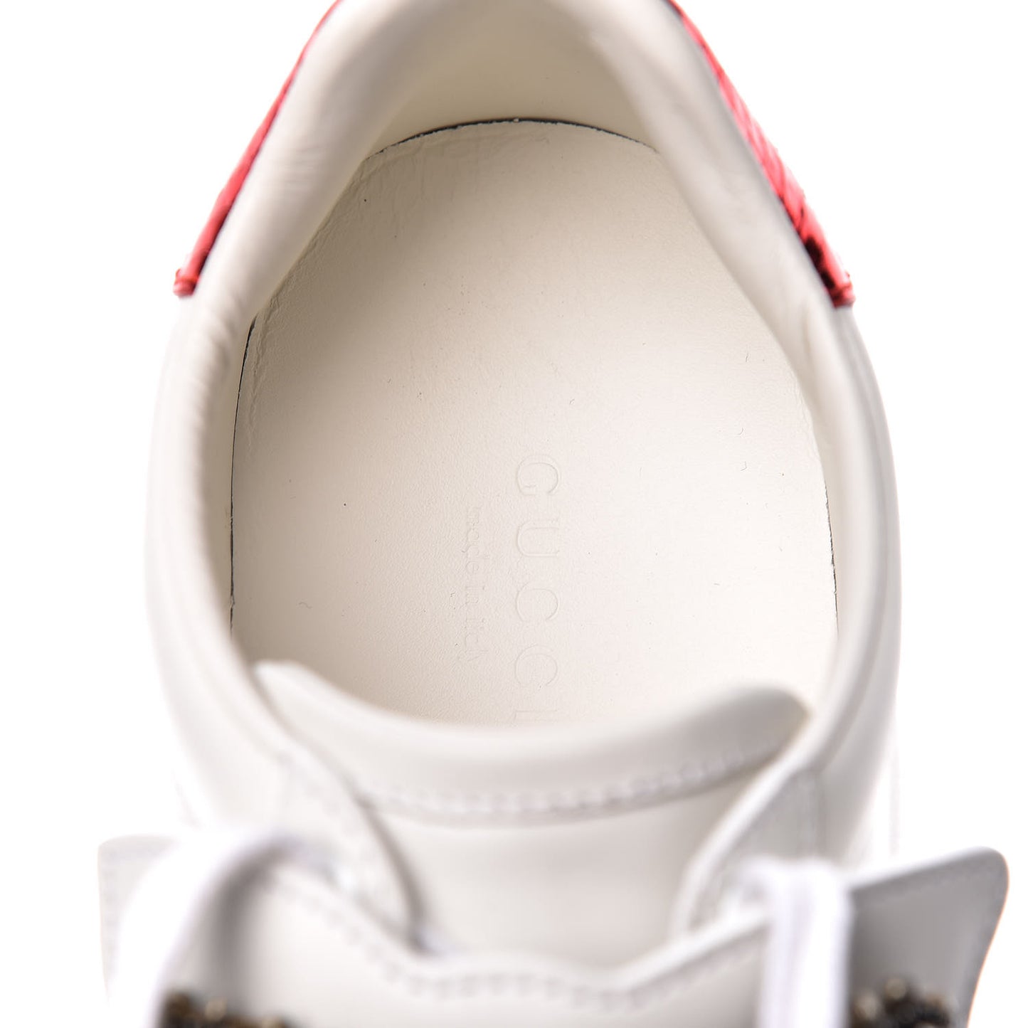 Calfskin Ayers Web Womens Ace Bow Lace Sneakers 36 White