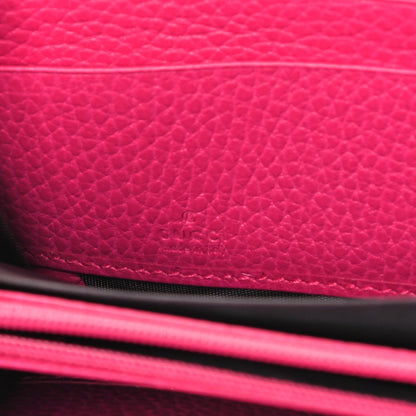 Gucci Dollar Calfskin GG Marmont Zip Around Wallet Box Pink 6 of 10