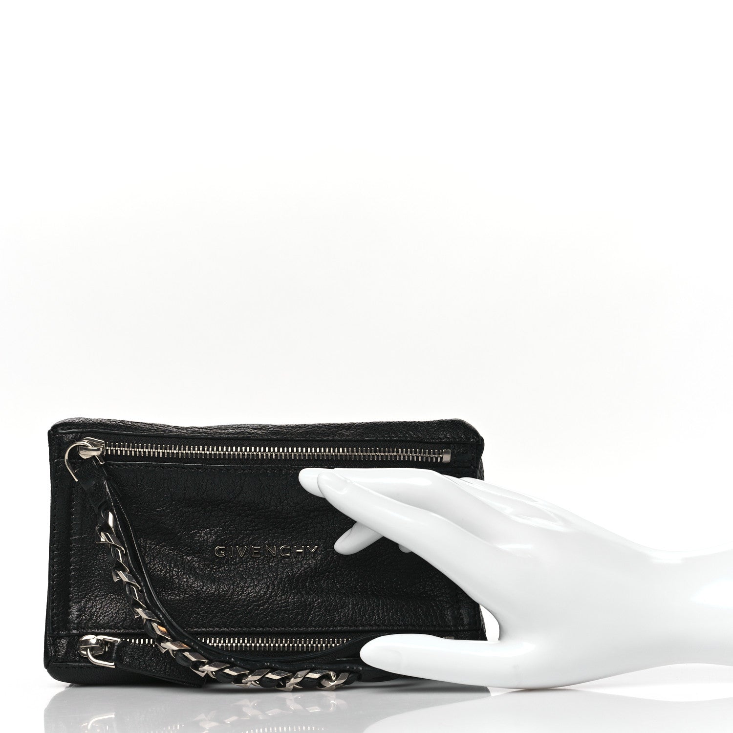 Givenchy Sugar Goatskin Pandora Wristlet Black 2 of 9