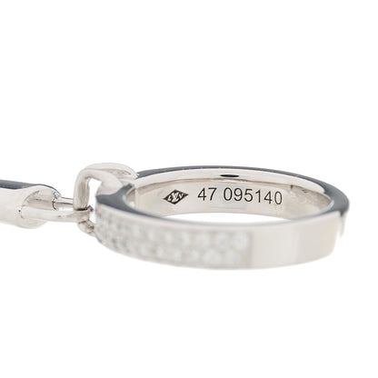 Louis Vuitton 18K White Gold Diamond Lockit Ring 47 4.25 5 of 7
