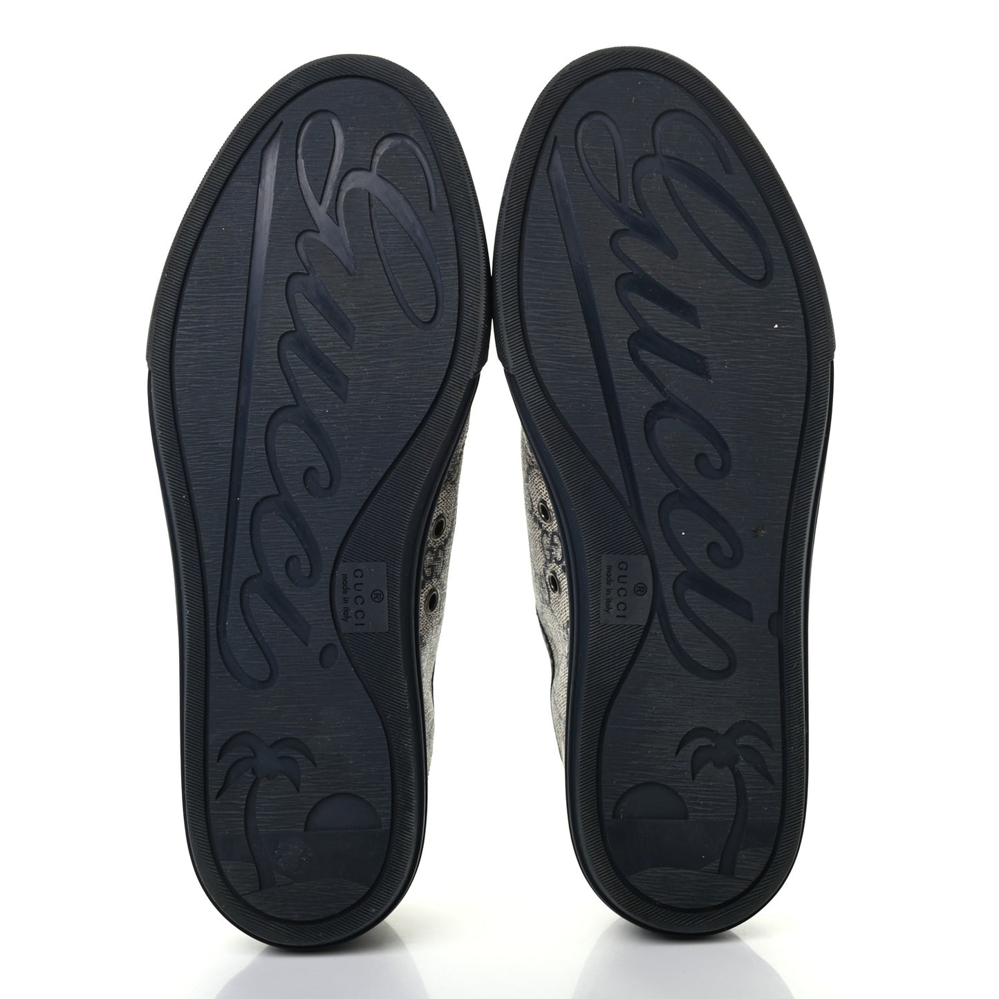 GG Supreme Monogram Mens Sneakers 7 Navy