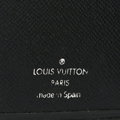 Louis Vuitton Epi Checkbook Organizer Wallet Black 5 of 6