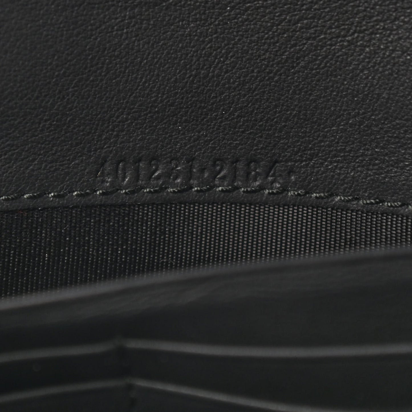 Suede Mini Dionysus Chain Wallet Black