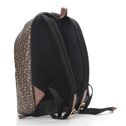 Burberry E-Canvas Monogram Stripe Backpack Bridle Brown 3 of 9