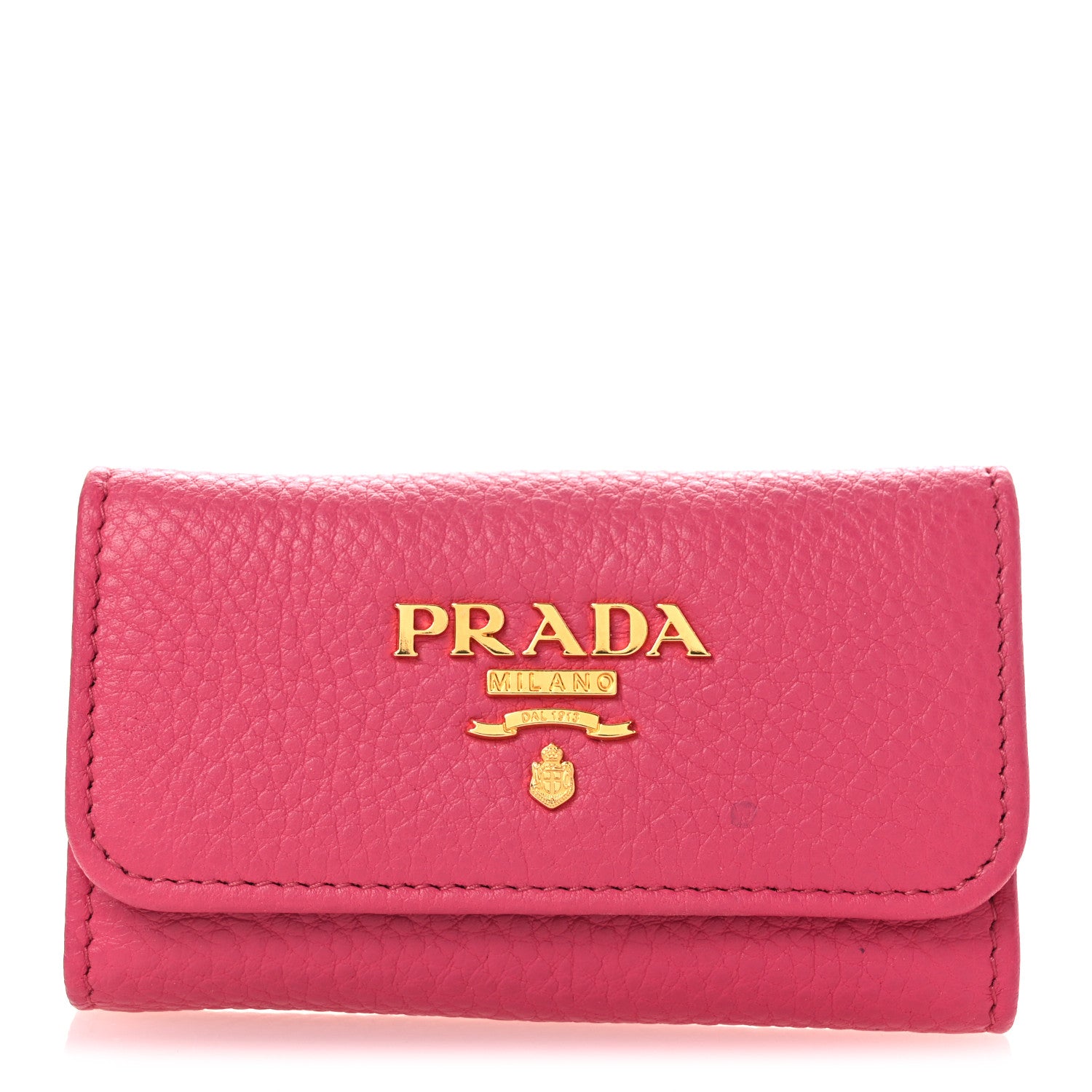 Prada Vitello Grain 6 Key Holder Peonia 1 of 8