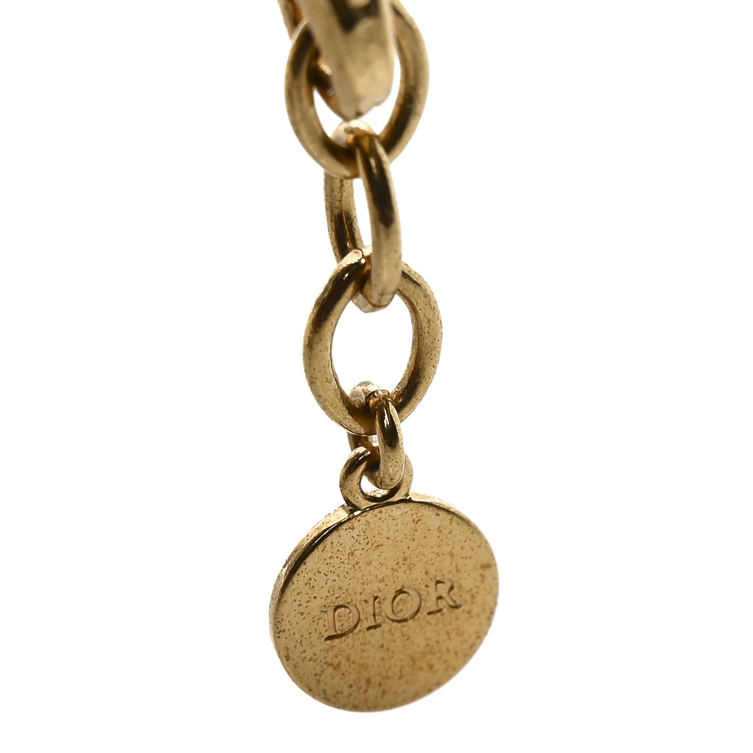 Christian Dior Metal Choker Necklace Gold 9 of 10