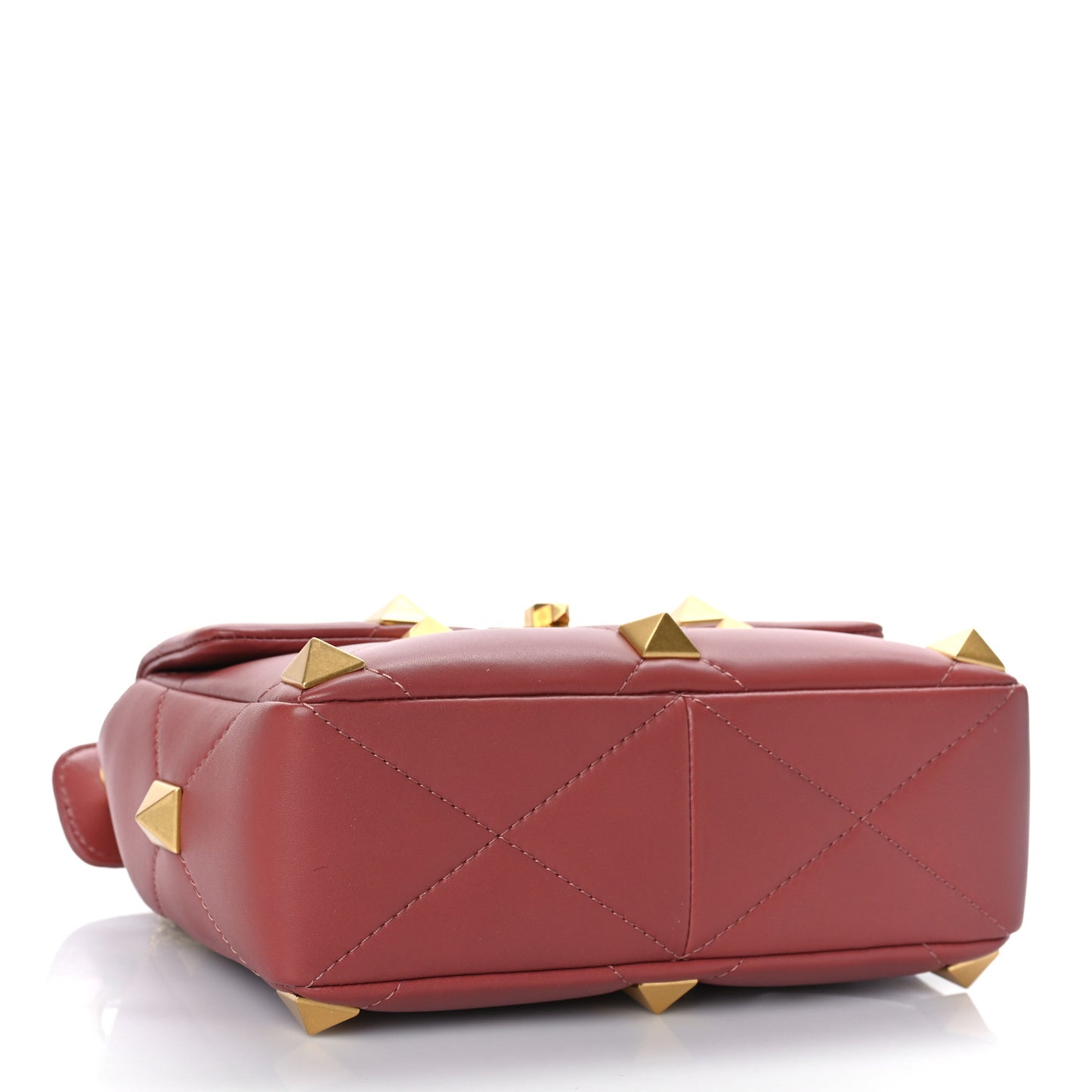 Nappa Medium Roman Stud Shoulder Bag Gingerbread