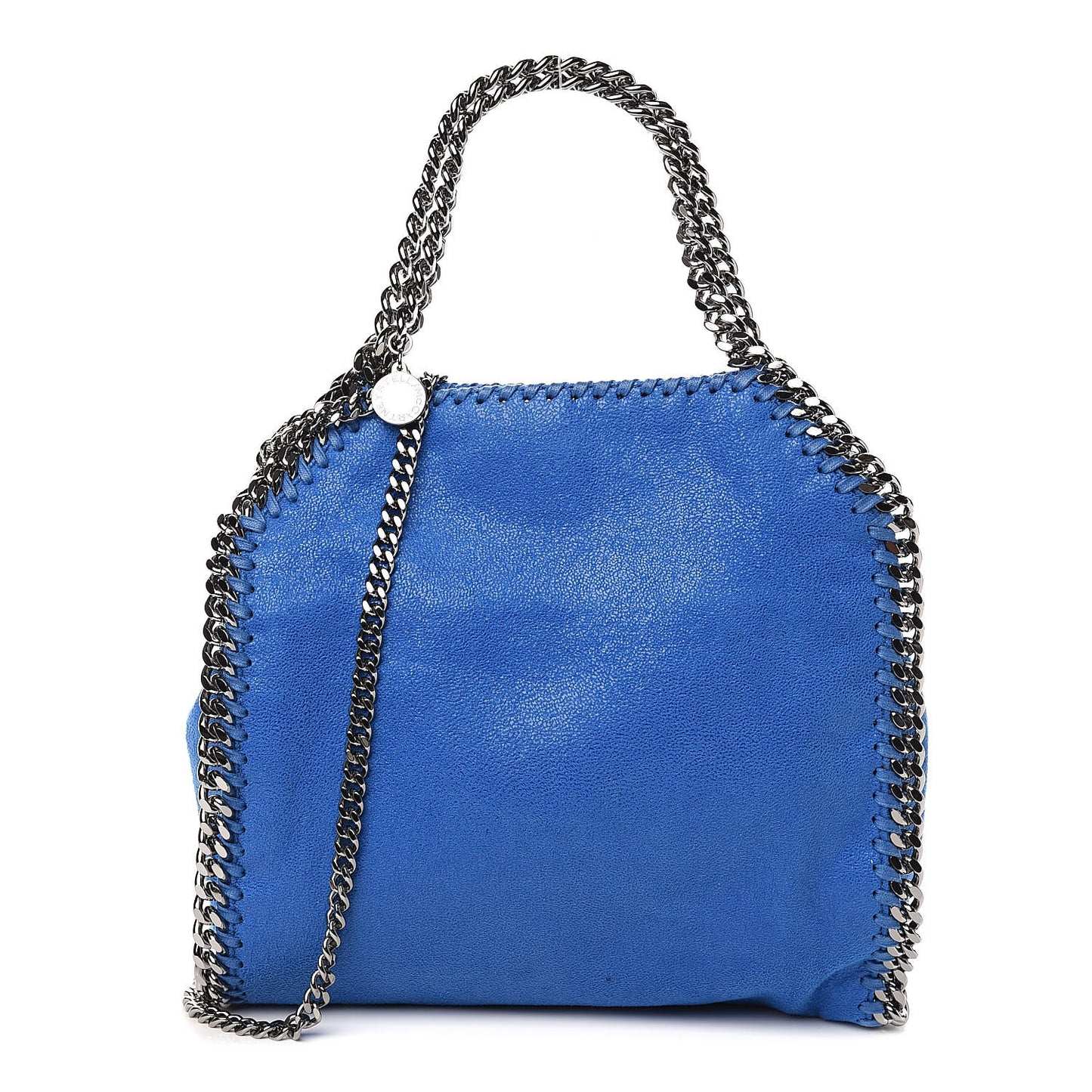 Shaggy Deer Mini Falabella Fold Over Tote Bright Blue