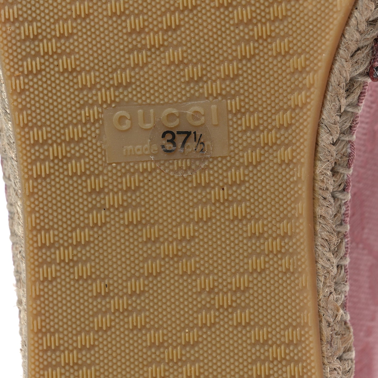 Monogram Espadrilles 37.5 Soft Pink