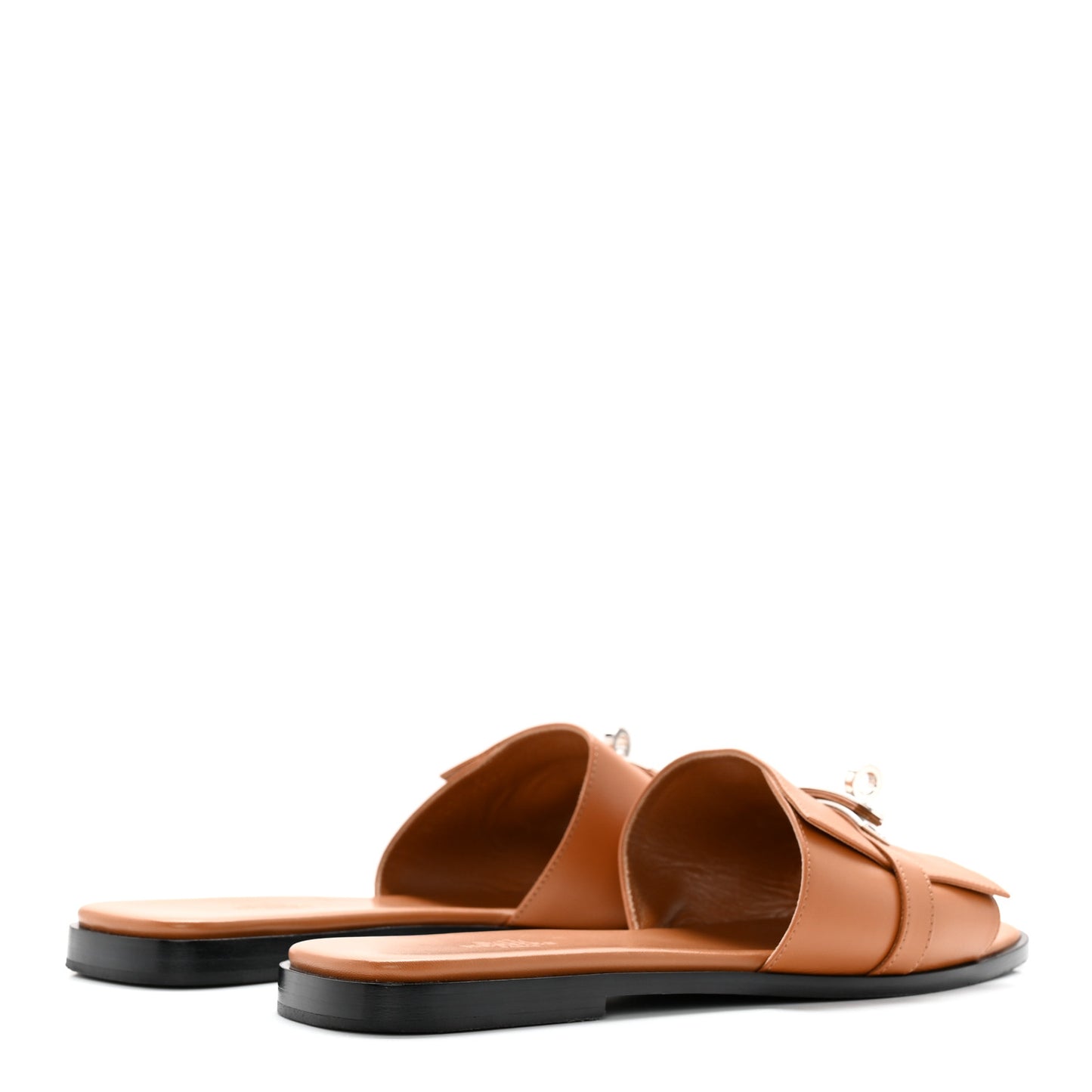 Calfskin Giulia Sandals 40.5 Naturel