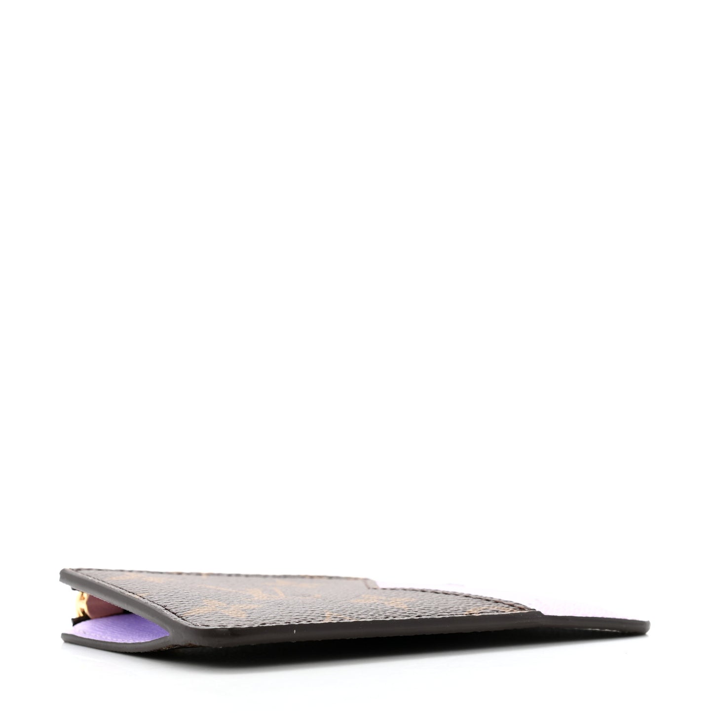 Monogram Zipped Romy Card Holder Bubble Tea