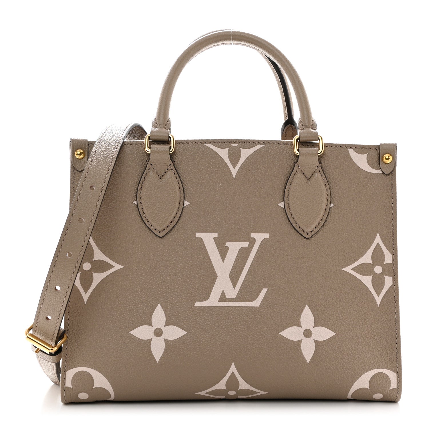 Louis Vuitton Empreinte Monogram Giant Onthego PM Tourterelle Creme 1 of 9