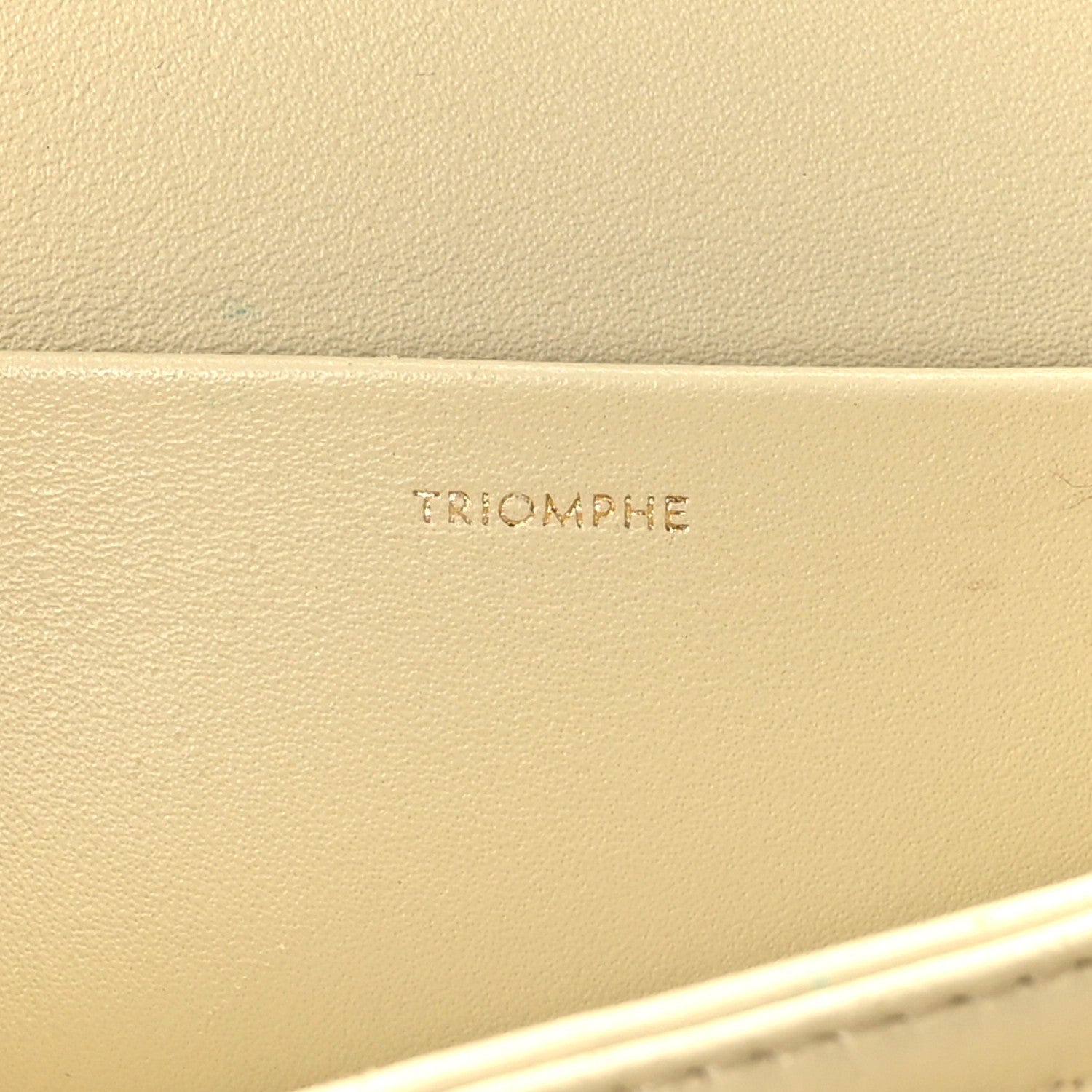 Celine Shiny Calfskin Medium Triomphe Limestone 5 of 9