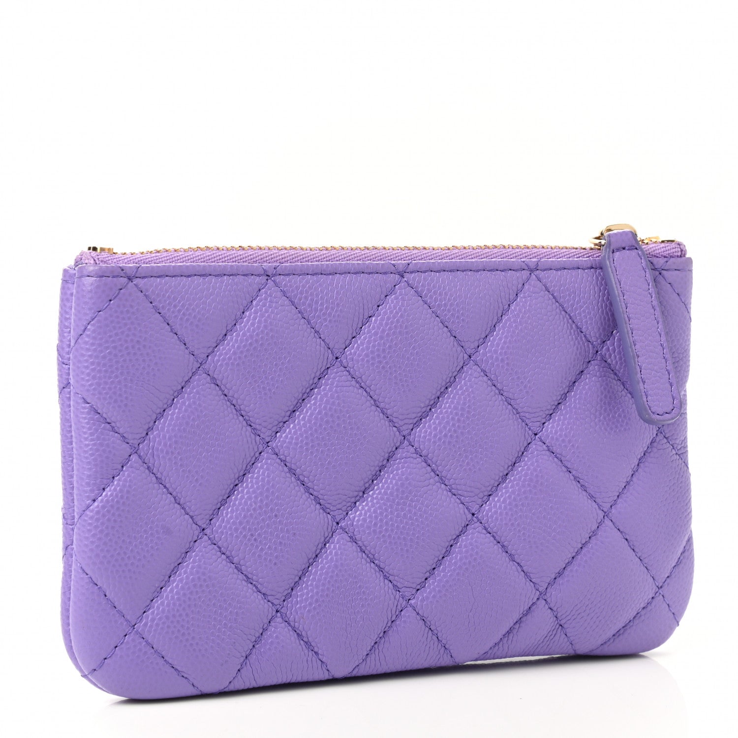 Chanel Caviar Quilted Small Cosmetic Case Purple 3 of 7