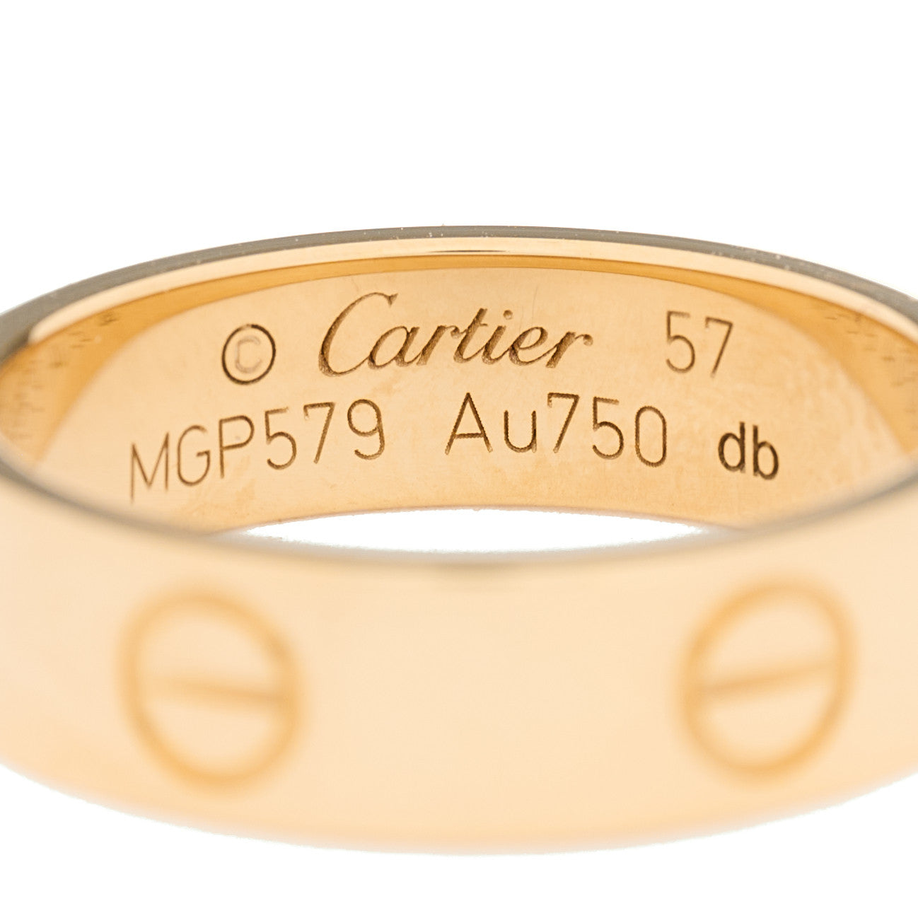 Cartier 18K Yellow Gold 5.5mm LOVE Ring 57 8 3 of 3