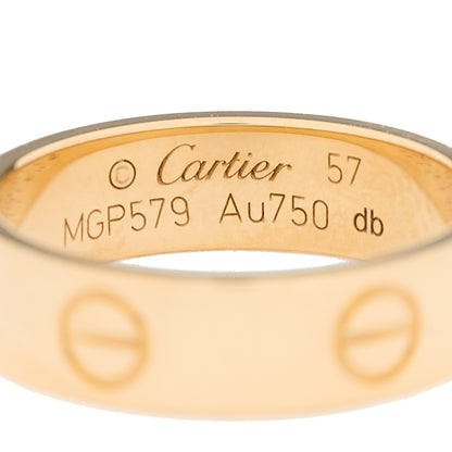 Cartier 18K Yellow Gold 5.5mm LOVE Ring 57 8 3 of 3