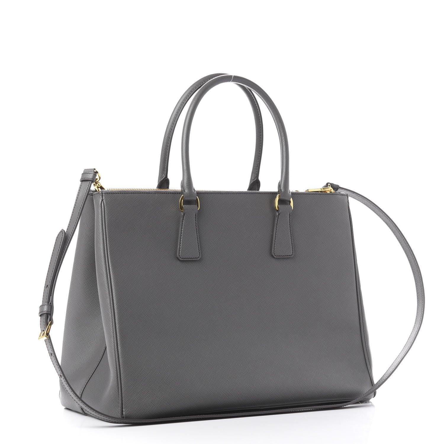 Prada Saffiano Large Galleria Double Zip Tote Marmo 2 of 10