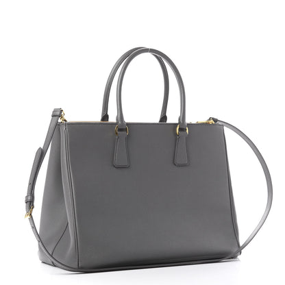 Prada Saffiano Large Galleria Double Zip Tote Marmo 2 of 10