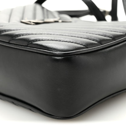 Saint Laurent Calfskin Matelasse Monogram Lou Camera Bag Black 10 of 11