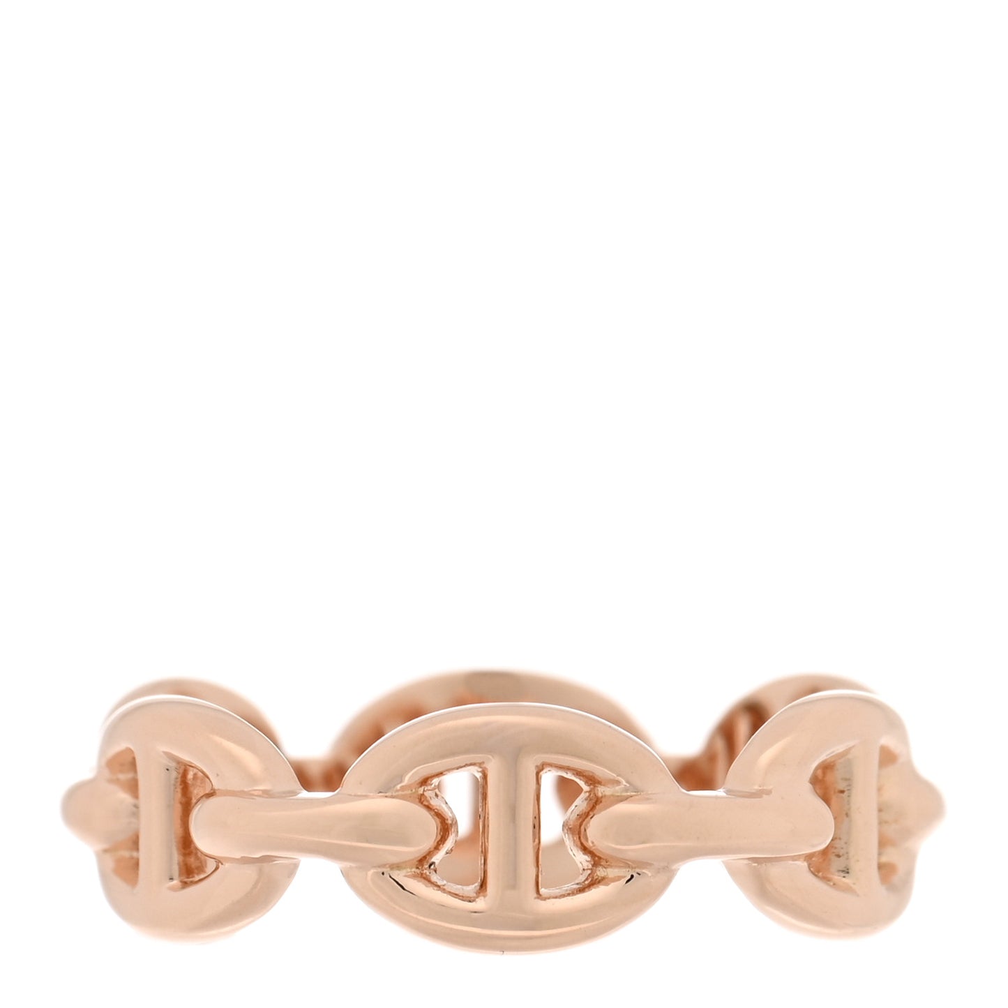 18K Rose Gold PM Chaine D'Ancre Enchainee Ring 52 6