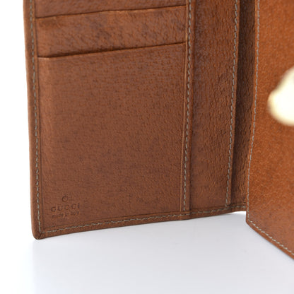 Gucci Monogram Buckle Continental Wallet Brown 8 of 10