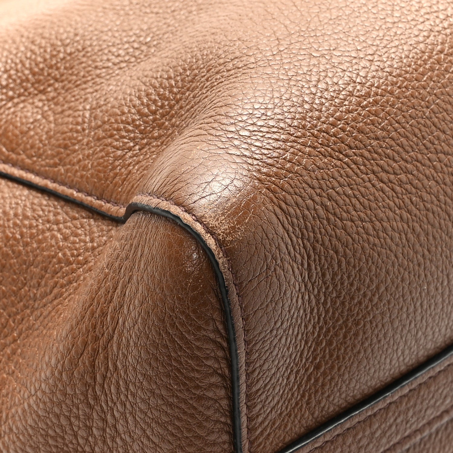 Prada Vitello Daino Tote Palissandro 7 of 10