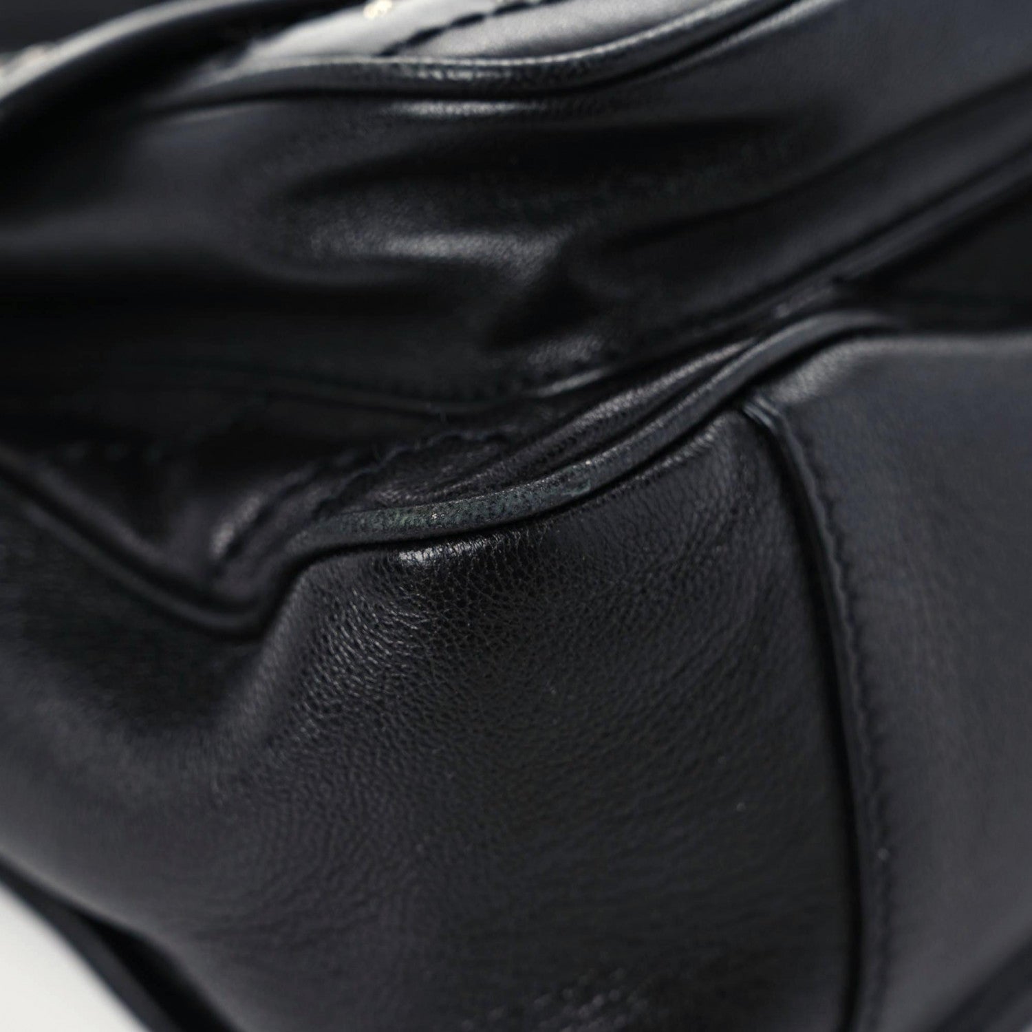 Saint Laurent Calfskin Matelasse Monogram Studded Stardust Medium Niki Chain Satchel Black 5 of 12