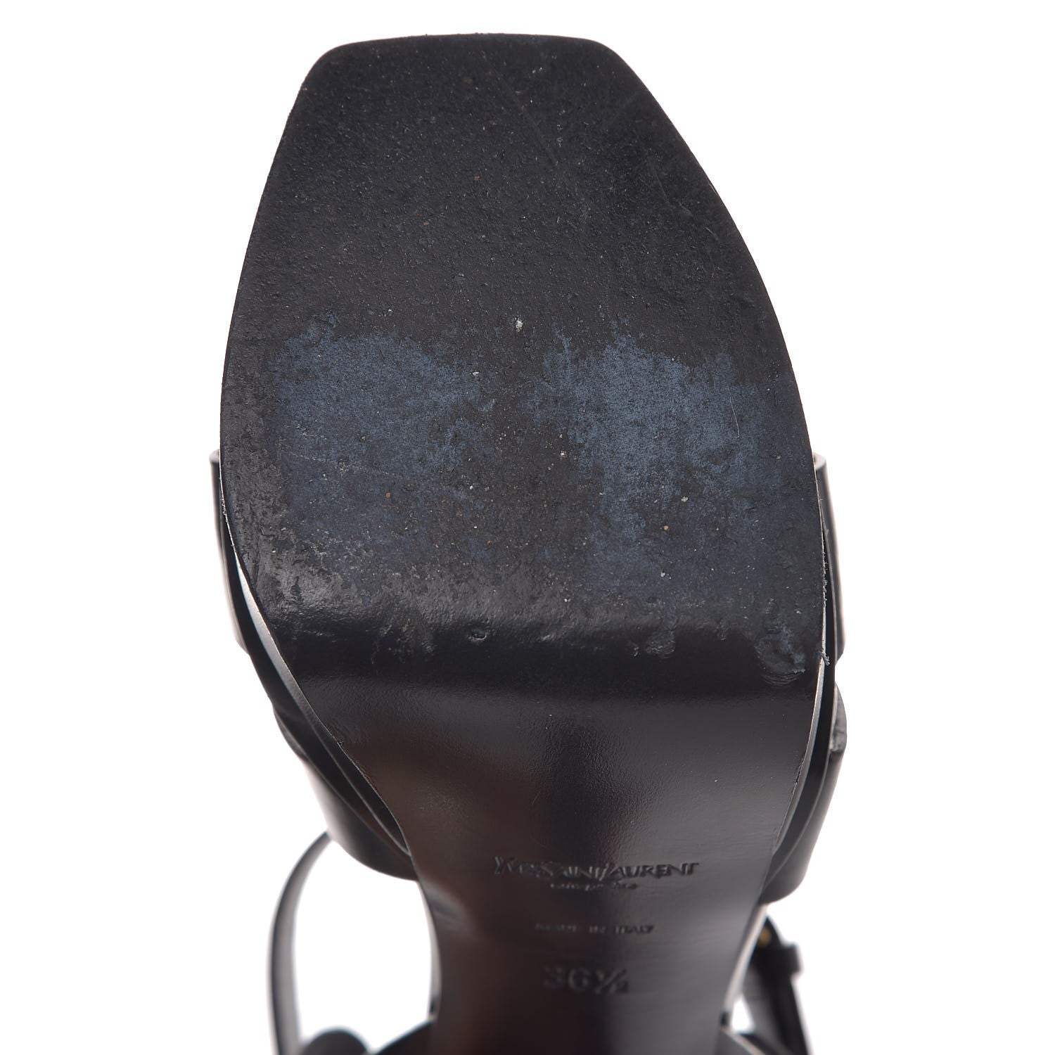 Saint Laurent Calfskin Tribute 105 Platform Sandals 36.5 Black 12 of 12
