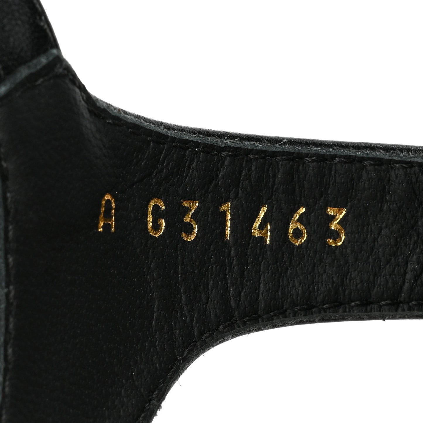Goatskin Chain CC Logo Thong Sandals 39 Black