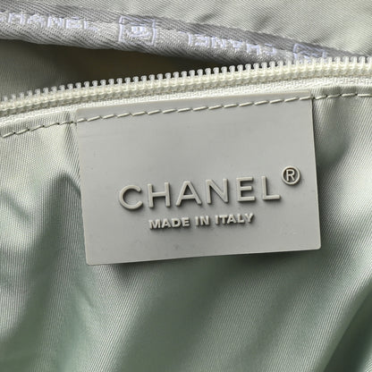 Chanel Nylon Mesh Camellia Duffle White Multicolor 6 of 12