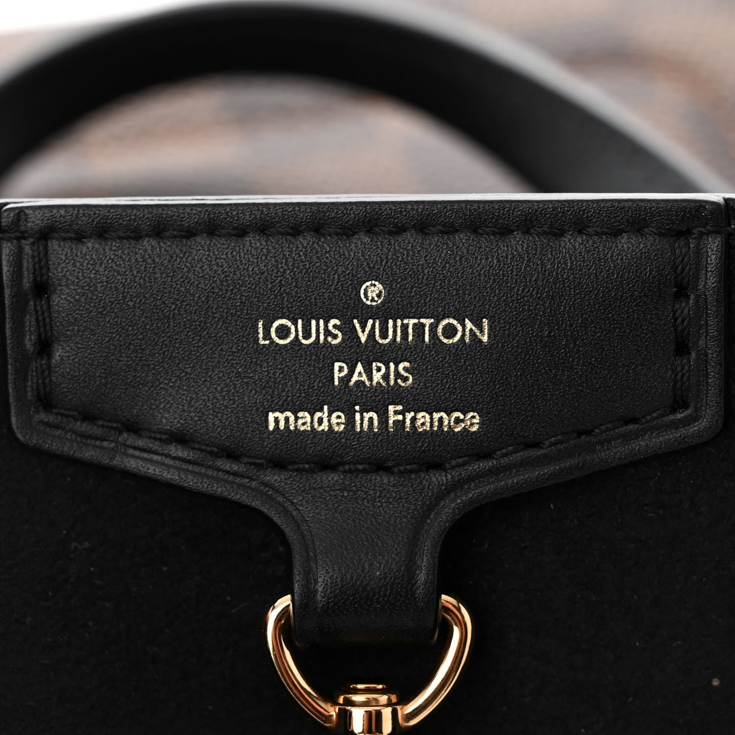 Louis Vuitton Damier Ebene Belmont PM Black 6 of 10