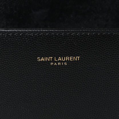 Saint Laurent Grain de Poudre Mini Classic Monogram Cassandra Top Handle Black 6 of 8