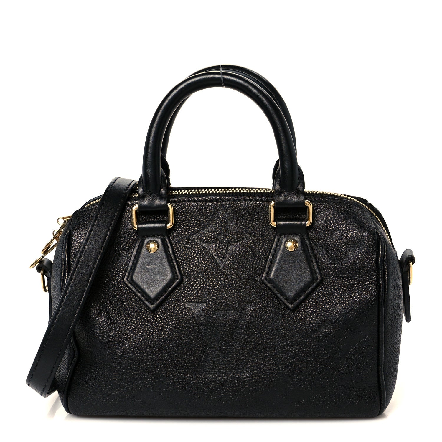 Louis Vuitton Empreinte Monogram Giant Speedy Bandouliere 20 Black 1 of 10