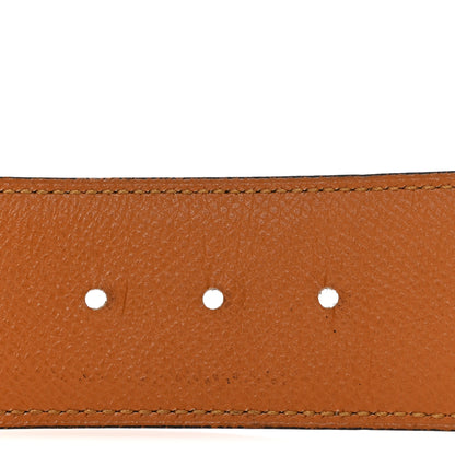 Hermes Box Epsom 42mm Belt Strap 95 38 Brique Sesame 4 of 7