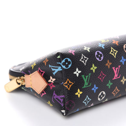 Louis Vuitton Monogram Multicolor Cosmetic Pouch Black Grenade 7 of 9