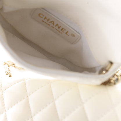Chanel Lambskin Quilted Side Packs White 5 of 11