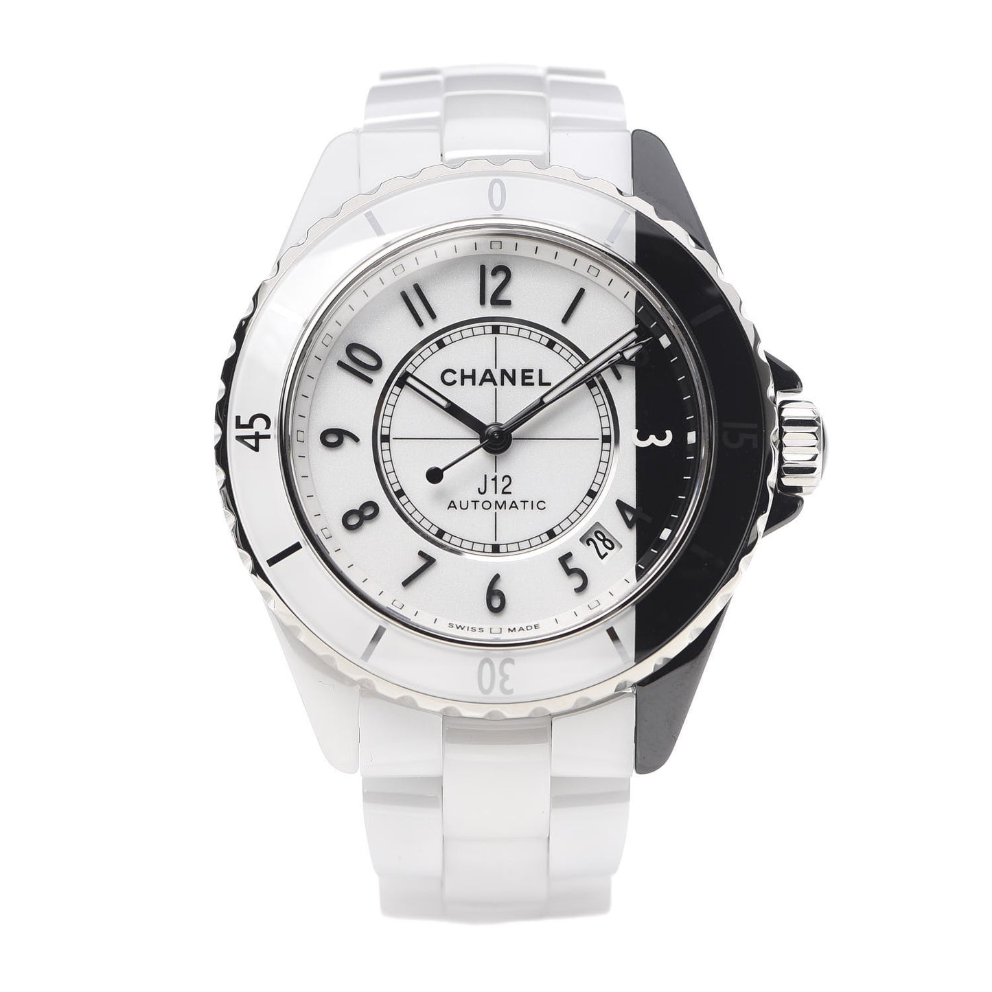 Stainless Steel Ceramic 38mm J12 Paradoxe Automatic Watch White