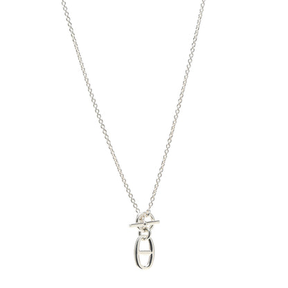 Hermes Sterling Silver Amulette Chaine d'Ancre Necklace 1 of 5