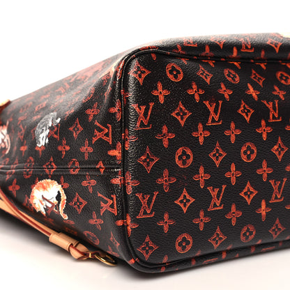 Louis Vuitton Catogram Neverfull MM Marron 9 of 10