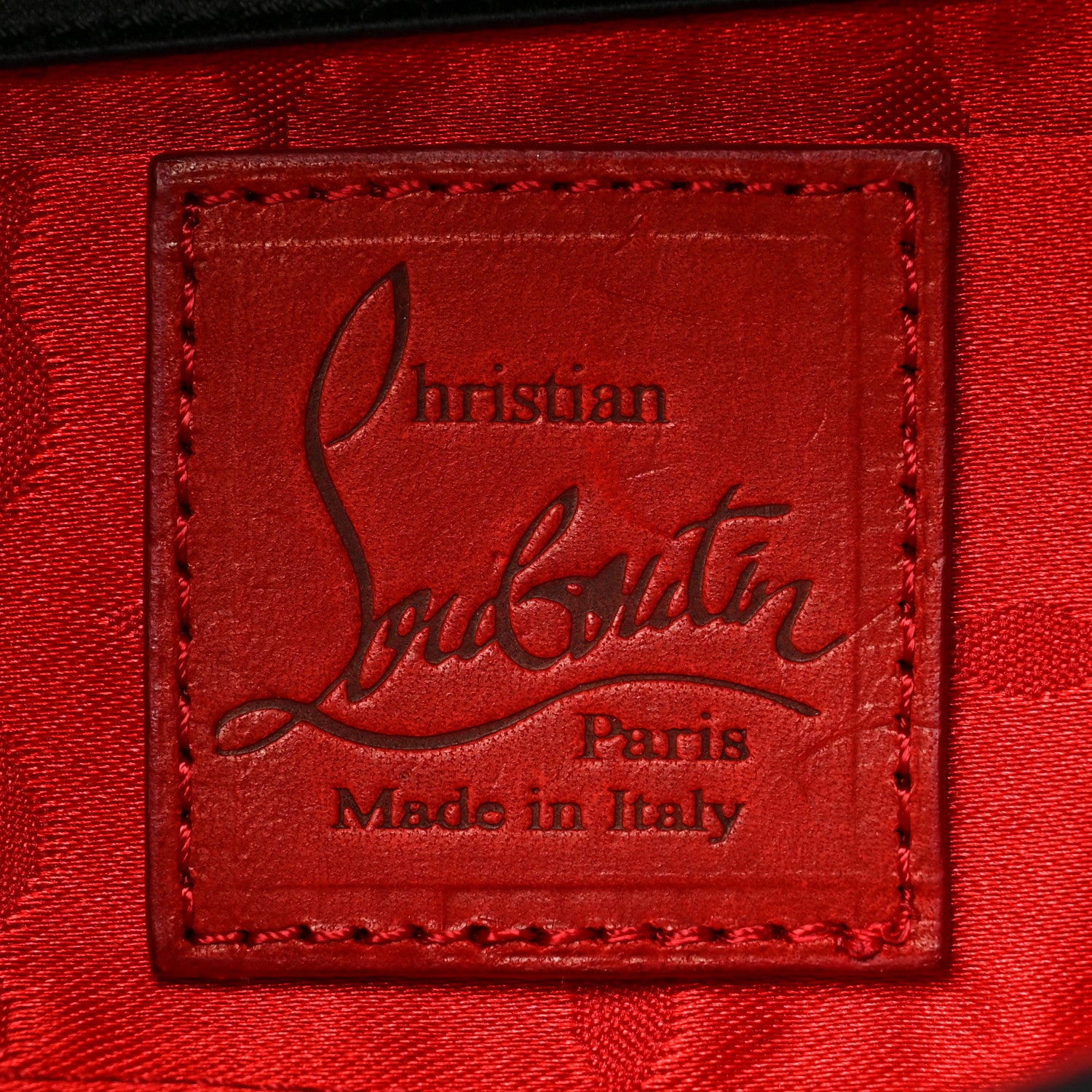 Christian Louboutin Satin Bow Clutch Black 6 of 8