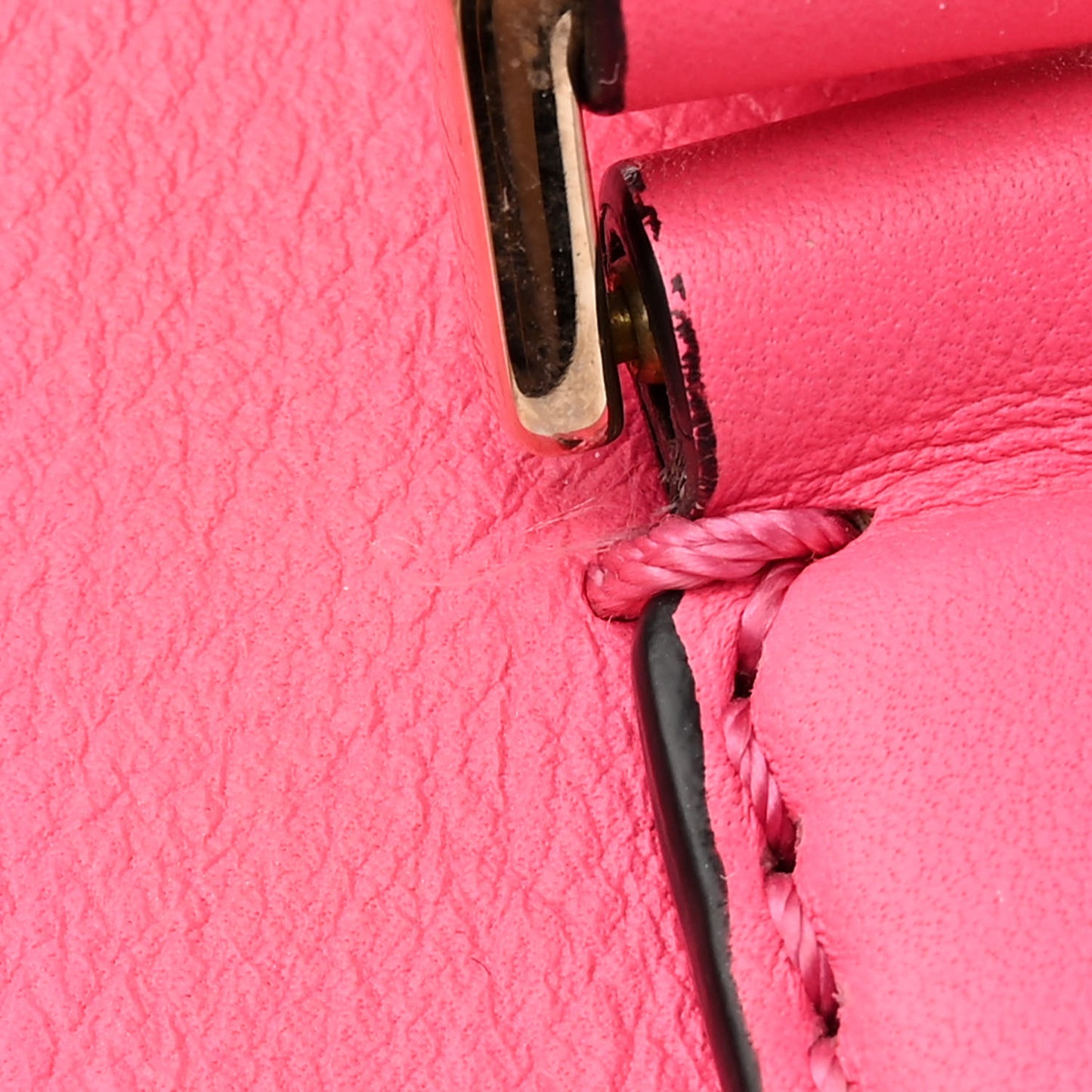 VALENTINO GARAVANI Vitello Rockstud Double Handle Tote Fuxia Fluo